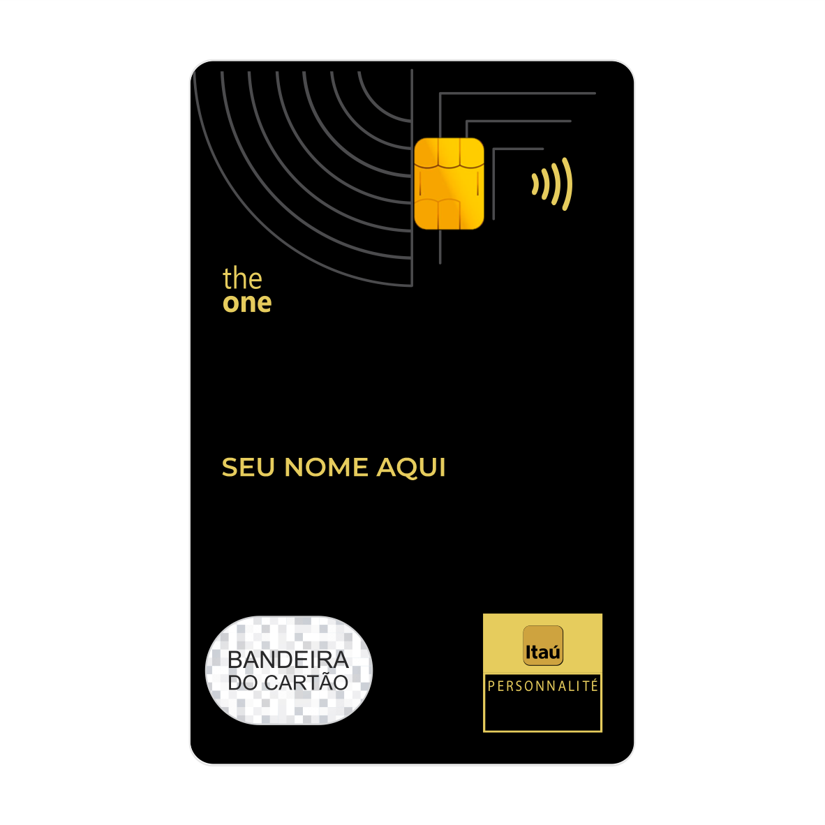 WONDCARD - Cartão De Metal - Itaú The One WONDCARD - Cartão De Metal - Itaú The One